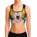 SSJ2 Son Goku Dragon Ball Z Cool and Powerful Sports Bra