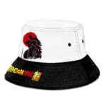 SSJ3 Goku Ohuzaru Dragon Ball Super B & W Awesome Bucket Hat