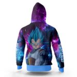 Saiyan Prince Vegeta Blue Astral DBZ Hooded Jacket
