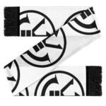 Saiyan Royal Family Crest Symbol White Wool Muffler