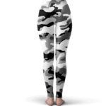 Saiyan Royal Family Symbol Camouflage Black White Yoga Pants