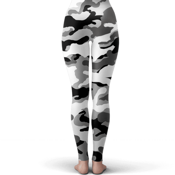 Saiyan Royal Family Symbol Camouflage Black White Yoga Pants