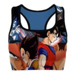 Saiyan Saga Goku and Vegeta DBZ Cool and Powerful Sports Bra