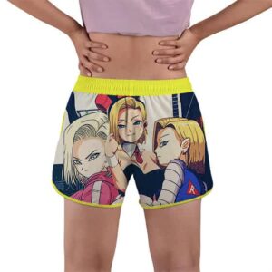 Sexy And Cool Android 18 Dragon Ball Z Women's Beach Shorts