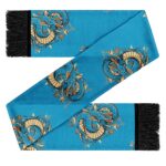 Shenron With The Dragon Balls Pattern Blue Wool Scarf