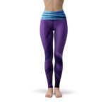 Son Gohan Purple Black Waist Fitness Gym Compression Leggings Tights