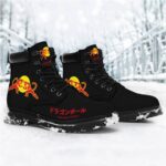 Son Goku And Vegeta Fusion Power Black Combat Boots