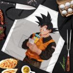 Son Goku Drinking Shake Dragon Ball Z Cool and Awesome Apron