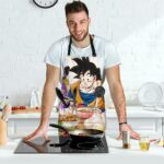 Son Goku Eating with Chichi Dragon Ball Cool Awesome Apron