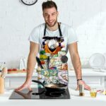 Son Goku Pigging Out Buffet Table Dragon Ball Z Cool Apron