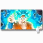 Son Goku SSGSS Form Blue Aura Whis Logo Non-Slip Mouse Pad