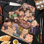 Son Goku's Family and the Z Fighters DBZ Cool Awesome Apron