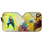 Stunning Future Trunks Art Dragon Ball Z Car Sun Shade