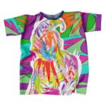 Super Buu Pink Menace Colorful Graffiti Style 3D T-Shirt