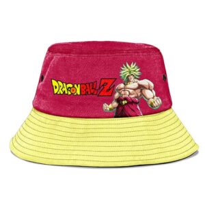 Super Saiyan Broly Dragon Ball Z Red Yellow Cool Bucket Hat