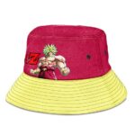 Super Saiyan Broly Dragon Ball Z Red Yellow Cool Bucket Hat