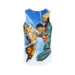 Super Saiyan Goku Versus Superman Battle 3D Tank Top