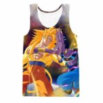 Super Saiyan 3 SSJ3 Goku Versus Destruction God Beerus Tank Top - Saiyan Stuff