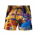 Super Saiyan 3 SSJ3 Goku Versus Fight Destruction God Beerus Shorts - Saiyan Stuff