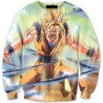 Super Saiyan Angry Mad Goku's Rage 3D One of a Kind Sweatshirt