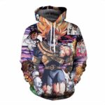 Super Saiyan Goku Battle Damaged Vintage Cracked 3D Hoodie - Saiyan Stuff