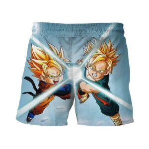 Super Saiyan Goten and Trunks Friend Kamehameha Shorts - Saiyan Stuff - 2