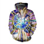 Super Saiyan Son Gohan Kamehameha Multicolor Cool Pocket Hoodie - Saiyan Stuff