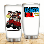 Son Goku And The Gang Riding Dragon Ball Powerful Tumbler