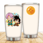 Cute Chibi Kid Trunks And Goten Four-Star Dragon Ball Tumbler