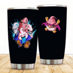 Fat Evil Thin And Kid Majin Buu Forms DBZ Black Tumbler