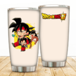 DBS Cute Chibi Bardock With Baby Goku And Raditz Tumbler