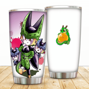 Cute Chibi Perfect Cell And Cell Juniors Art DBZ Tumbler