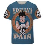 Vegeta's Gym Power From Pain Funny DBZ T-Shirt