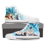 DBZ Goku Blue Super Saiyan Cool Hamehame Wave Converse Shoes