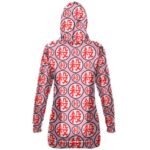 Tao Pai Pai Kanji Symbol Hooded Sweatshirt Dress