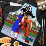 Teen Son Goku and Chi Chi Dragon Ball Awesome Powerful Apron