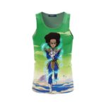 The Boondocks Huey Freeman Wearing Saiyan Armor Rap Tank Top