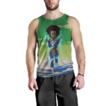 The Boondocks Huey Freeman Wearing Saiyan Armor Rap Tank Top