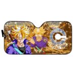 The Legendary Trunks And Capsule Corp Logo Car Sun Shield