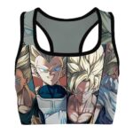 The Super Saiyans Dragon Ball Z Cool and Powerful Sports Bra