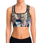 The Super Saiyans Dragon Ball Z Cool and Powerful Sports Bra