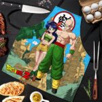 Tienshinhan and Launch Dragon Ball Z Cool and Awesome Apron