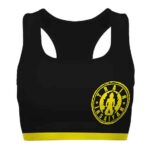 Train Insaiyan Vegeta DBZ Yellow Black Awesome Sports Bra