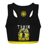 Train Insaiyan Son Goku DBZ Yellow Black Awesome Sports Bra