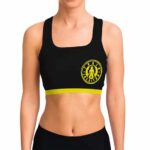Train Insaiyan Vegeta DBZ Yellow Black Awesome Sports Bra