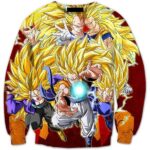 Ultimate Super Saiyan SSJ3 Fusion Warriors Premium 3D Sweatshirt - Saiyan Stuff