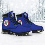 Unique DBZ Devil Kanji Symbol Blue All Season Boots