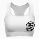 Super Saiyan 2 Gohan Kanji Dragon Ball White Cool Sports Bra