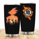 Son Goku with Goten Kame Island Dragon Ball Z Cool Tumbler