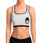 Prince of Saiyans Vegeta Dragon Ball White Cool Sports Bra